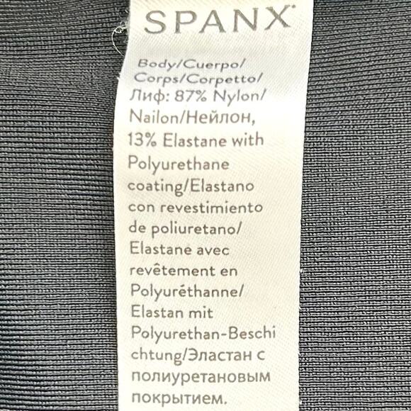 Spanx PETITE Faux Leather Black High-Waisted Leggings - Picture 8 of 8